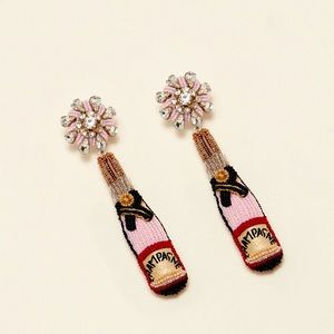 MIGNONNE GAVIGAN rose’ champagne earrings 🍾